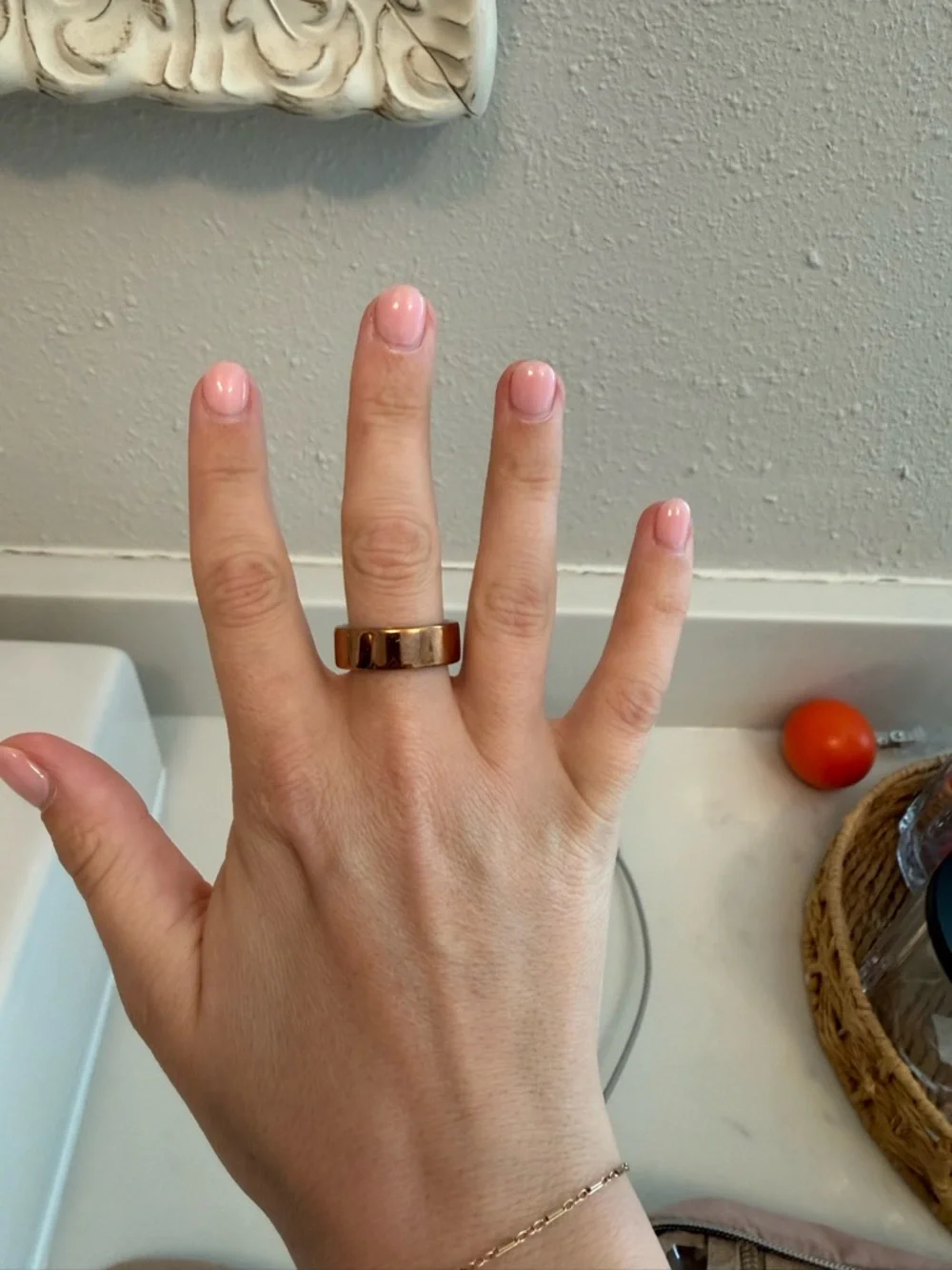 Size 9 Oura Smart Ring in Rose Gold
